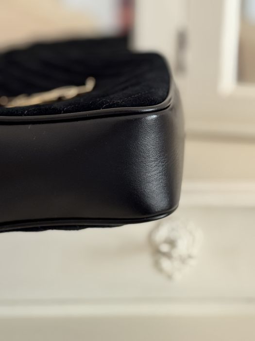 Saint Laurent YSL Lou Camera Bag бархат / кожа, оригинал