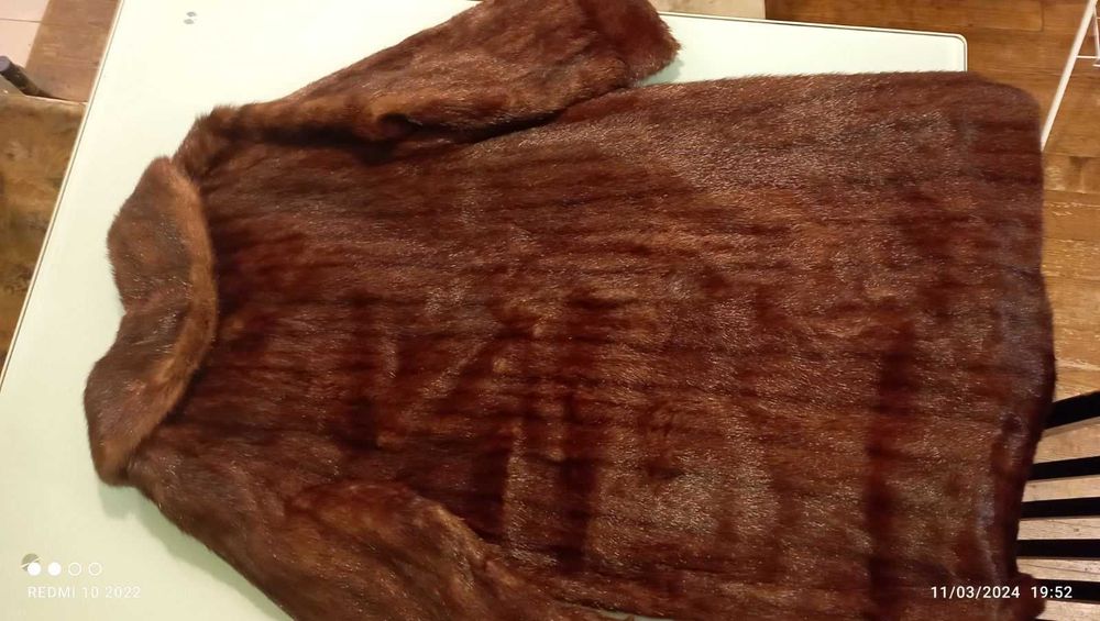 Кожено палто от норка