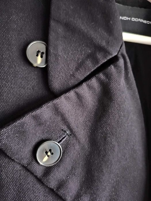 Jacheta French Connection Coat Double Breasted Mod Peacoat, Dark Blue