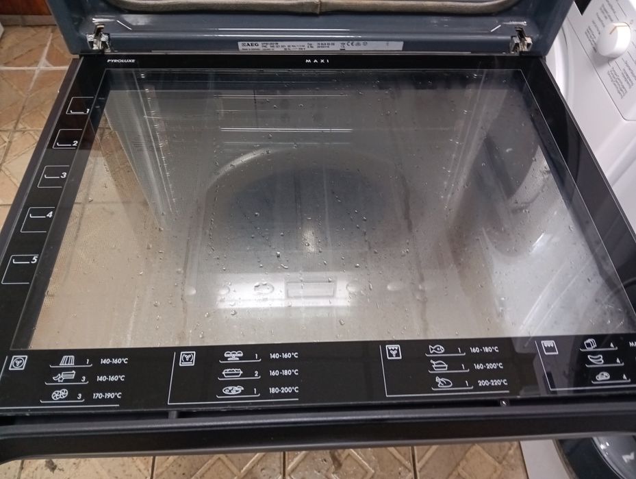 Иноксова печка за вграждане с керамичен плот АЕГ Aeg 2 години гаранция