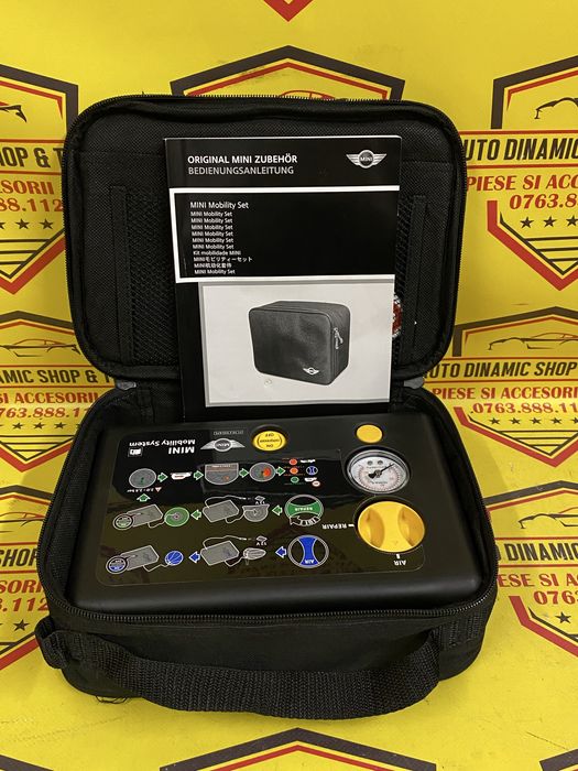 Compresor umflat +spuma reparatie roti Kit pana Mini tyre mobility kit