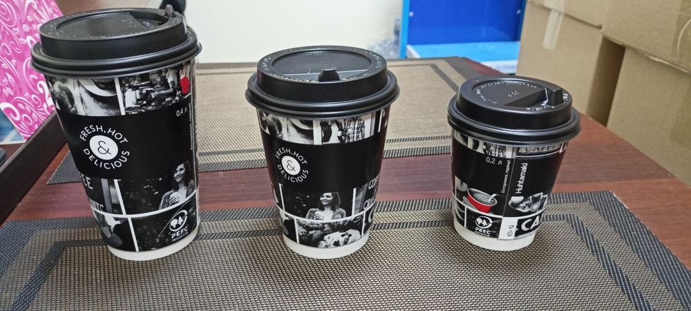 Одноразовая посуда, стакани