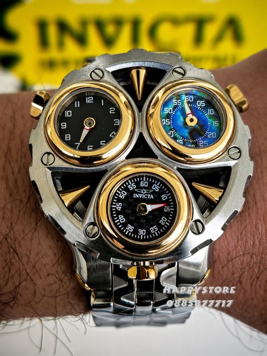 INVICTA Cerberus Silver/Gold 47 mm, Инвикта нов мъжки часовник