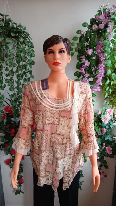 Стилни дамски блузи кенарени,памучни и копринени.