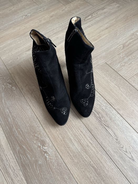 Ботильоны замшевые 38р.