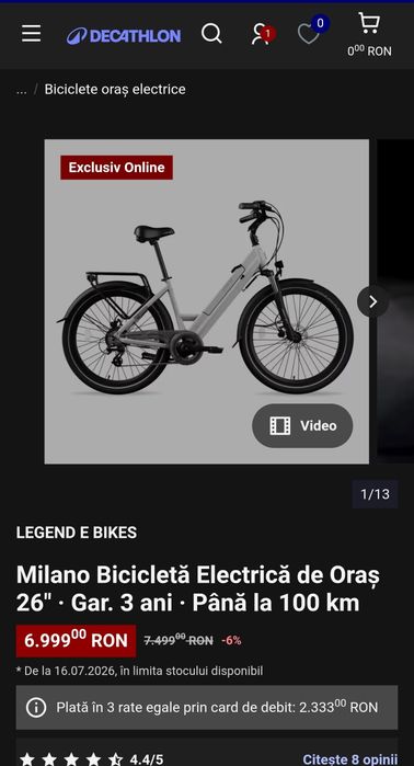 Bicicleta electrica Legend Milano