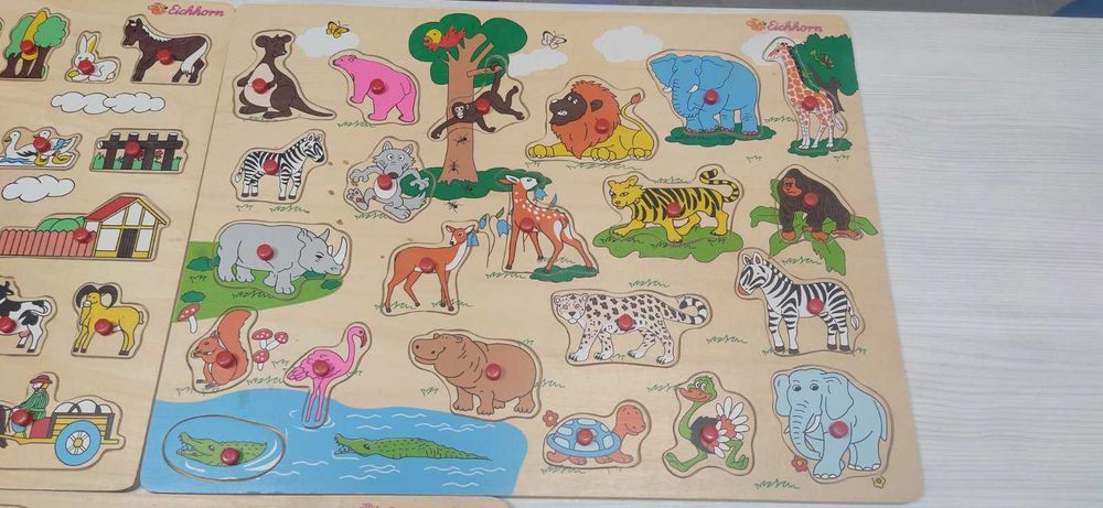 Пъзели и куфар за рисуване