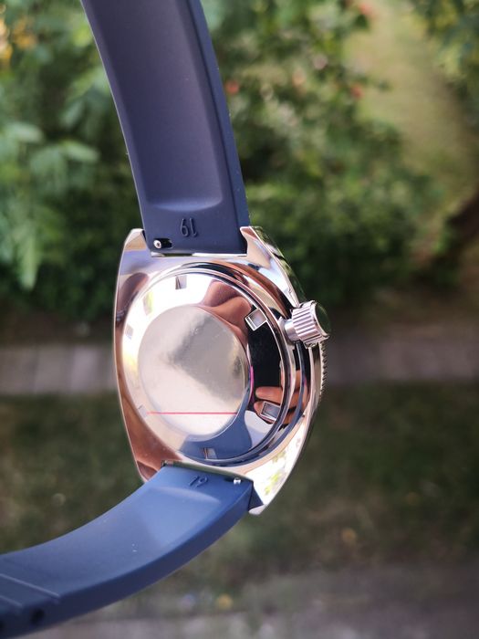 Ceas automatic Seiko Mod Penguin Save The Ocean Prospex Diver's 200m curea FKM