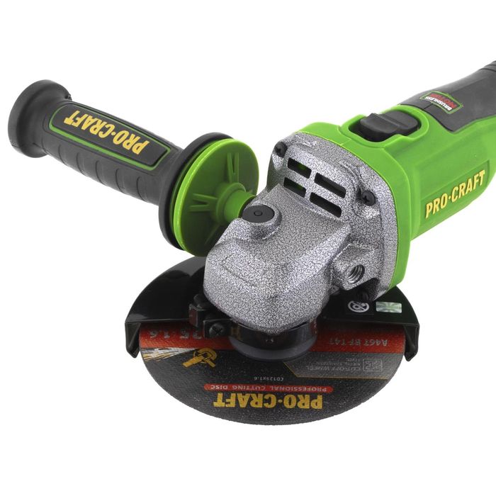 PROCRAFT PWA220 Акумулаторен безчетков ъглошлайф, 125 мм, 20V, 3500/6000/8500 об/мин, 1 батерия 4 Ah + зарядно