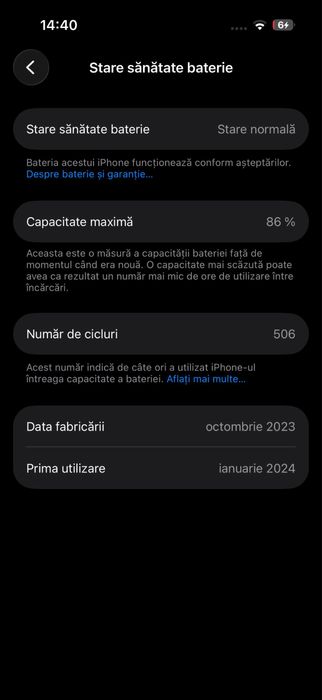 iPhone 15 stare impecabilă