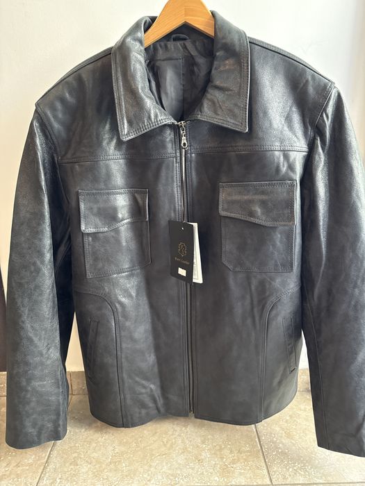 Geacă Piele Naturală Ferri Leather – NOUĂ cu etichetă, Mărimea XL