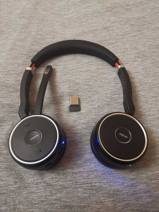 JABRA Evolve 75 casti si adaptor Link 370  perfect fuctionale