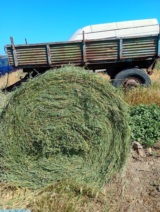 Baloți rotunzi dreptunghiulari lucerna paie fan