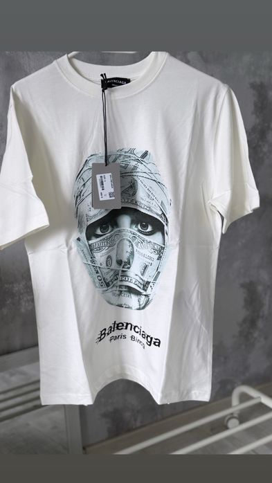 Tricou Balenciaga OFF white palm angel Mask