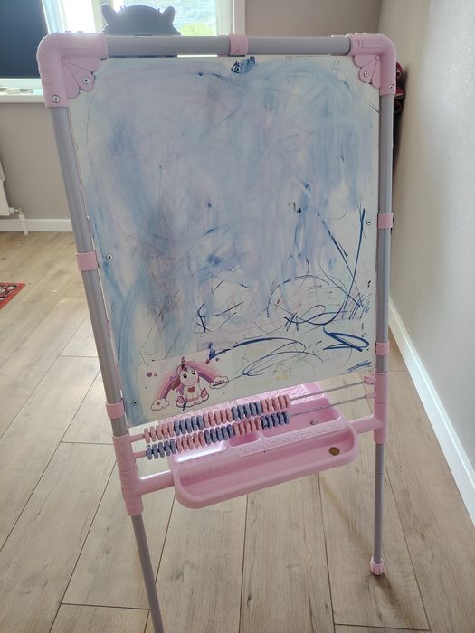 Детский мольберт-доска 2 в 1 (для рисования и мела)