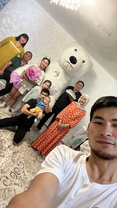 Ростовые кукла Белый Мишка надувной