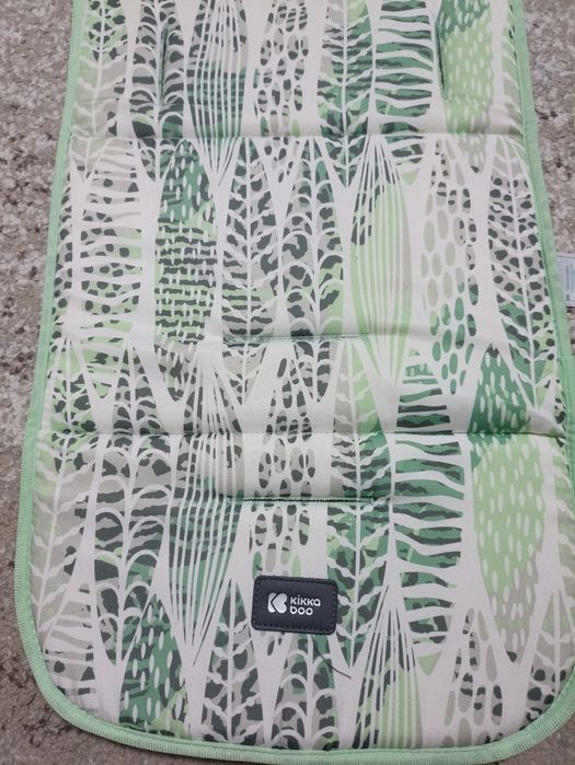 Saltea pentru carucior cu doua fete Leaves Mint