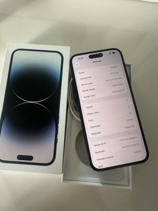 Iphone 14 pro max black/91 baterie
