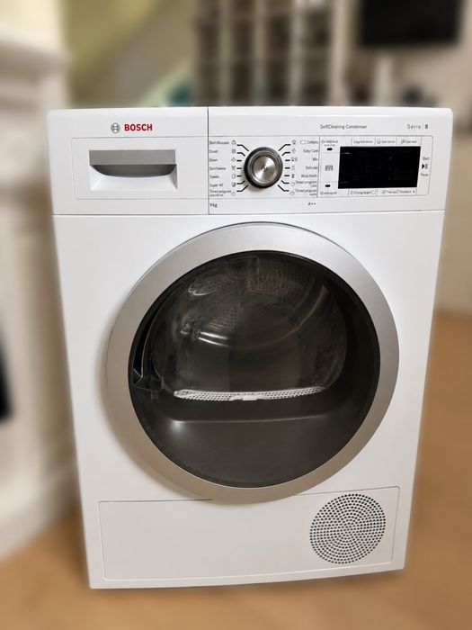 Uscator de rufe Bosch Serie 8, 9 kg, pompă de căldură, A++, SelfCleaning Condenser