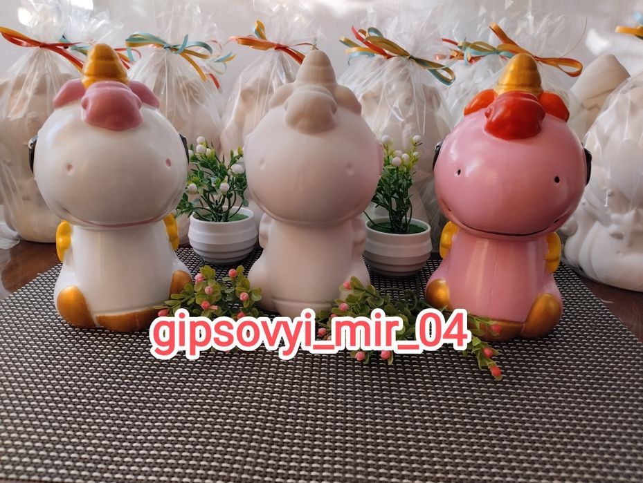 Распродажа! Все виды копилок-500 тг!Копилка -раскраска из гипса "Едино