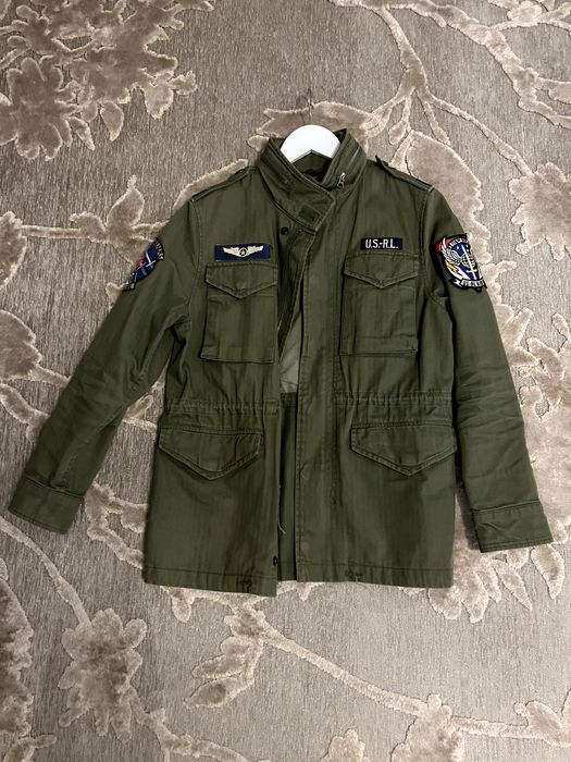 POLO RALPH LAUREN 160/80 - Jacheta PARKA - Olive Mountain