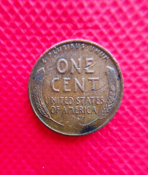 Lincoln Wheat Penny 1945 г .- монета част от  историята на USA