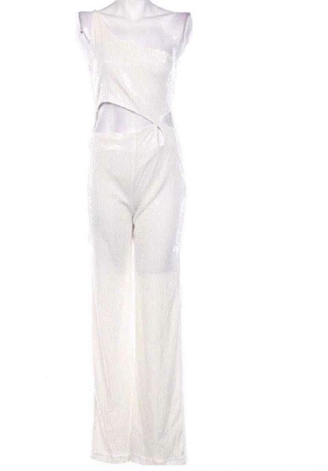 Елегантен бял гащеризон