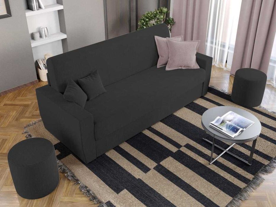 Canapea Extensibila Corsica Gri Antracit - Transport Gratuit