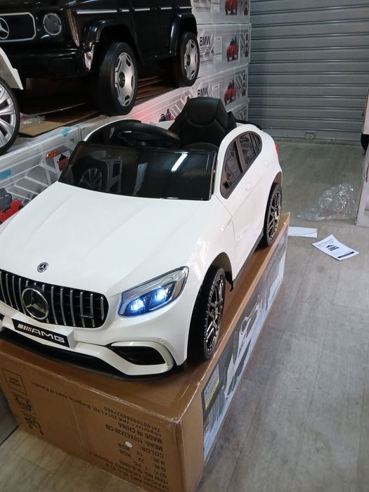 Промо цена!!Акумулаторен джип Mercedes AMG GLC63S с меки гуми 12волта