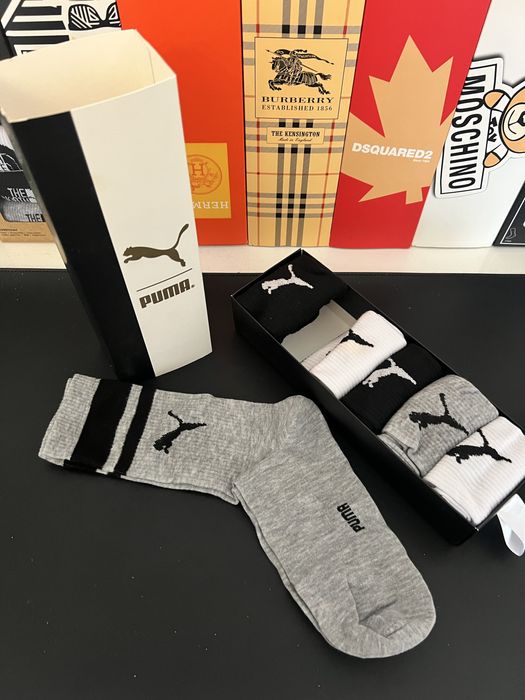Set 6 perechi de sosete lungi PUMA calitate deosebita | cadoul perfect