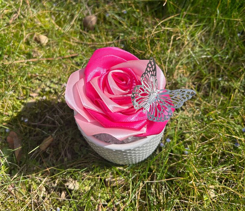 Ръчно изработени сатенени розички