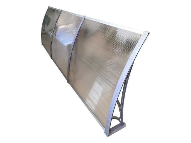 Поликарбонатен навес за врата 300х100 см прозрачен