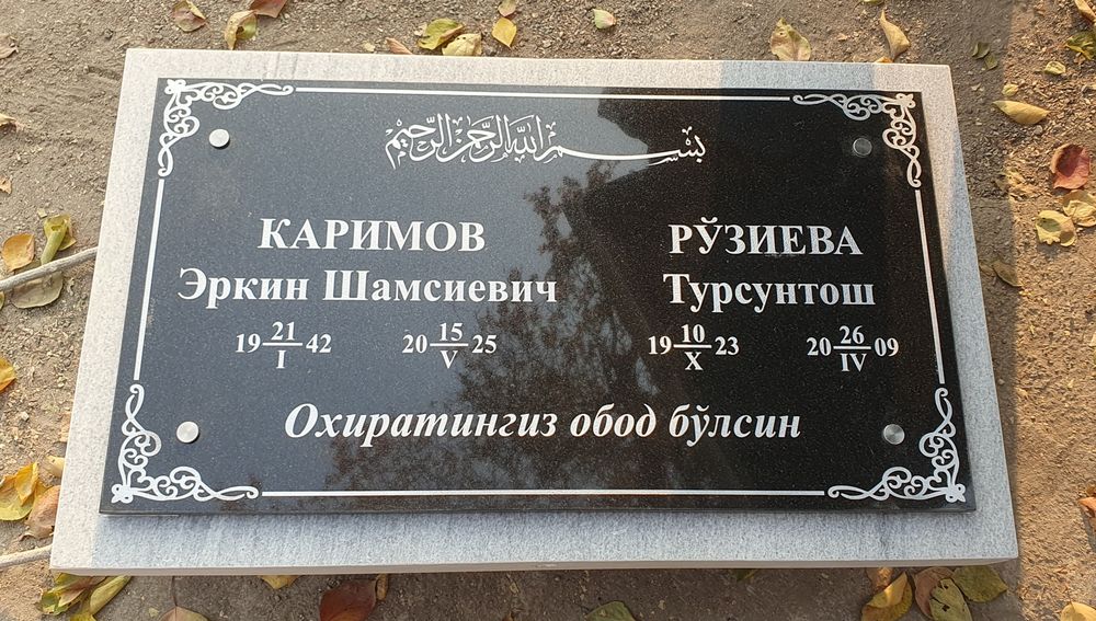 Qabr toshlari o'rnatsh