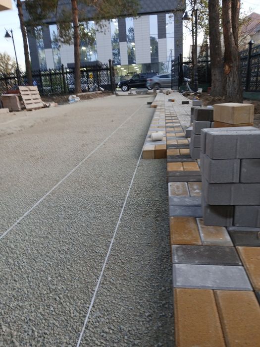 укладка брусчатки