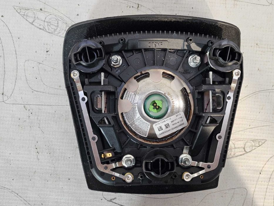Airbag volan șofer Ford S-MAX / Mondeo MK4 / Galaxy 2006-2015 2013 2.0 TDCi 120kW Cod OEM: AM21-U042B85-ABW (5G3)