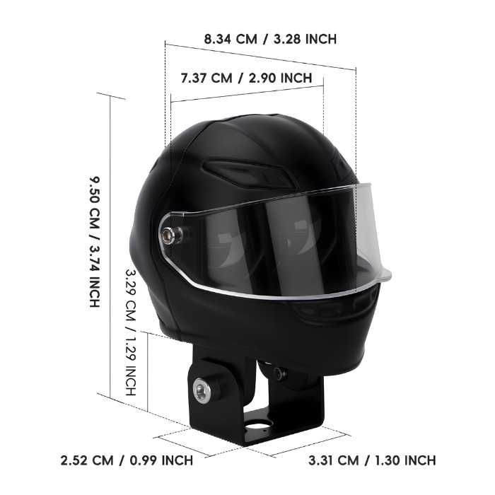 LED халоген за мотоциклет 12V-80V бяла и жълта светлина