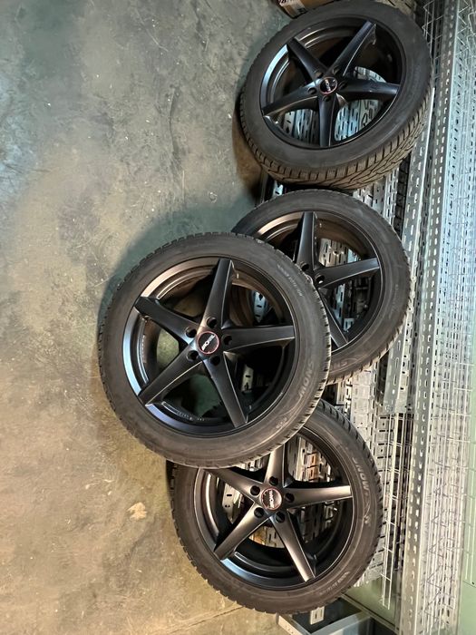 Jante RONAL 18 + 4 cauciucuri iarna - stare excelenta