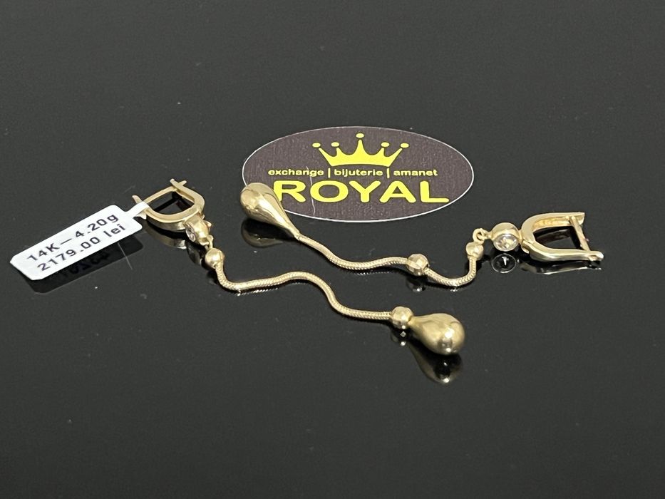 Bijuteria Royal CB : Cercei dama aur 14K  4,20 grame
