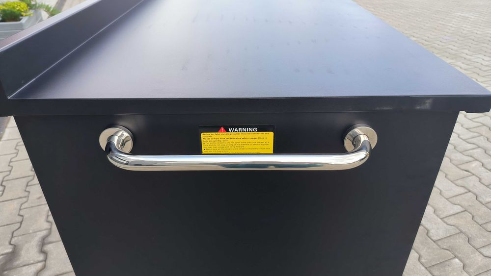 Dulap scule oțel – 10 sertare + 2 compartimente, vopsită în negru