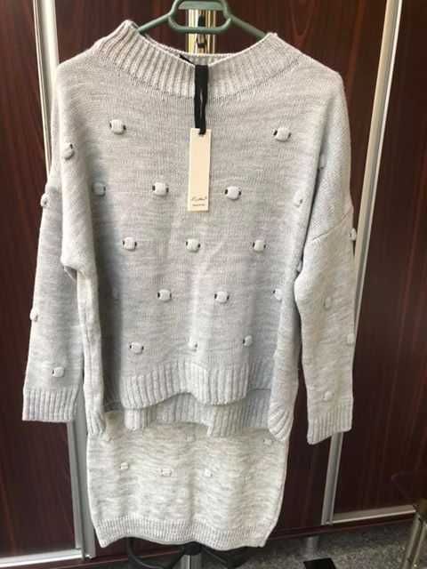 Rochie neagra terminatie din dantela si piele ecologica, m. universala