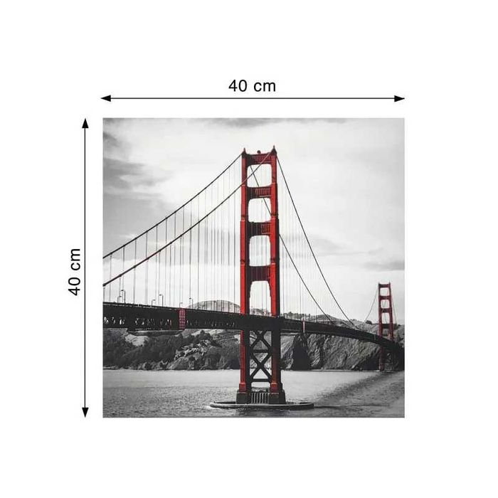 Tablou canvas Brooklyn bridge, 40 x 40 cm