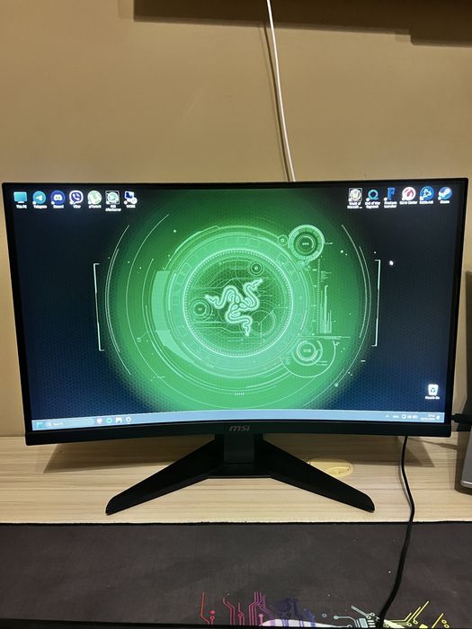 Гейминг Монитор  MSI MAG 244C, 24”, 185 Hz, Curved