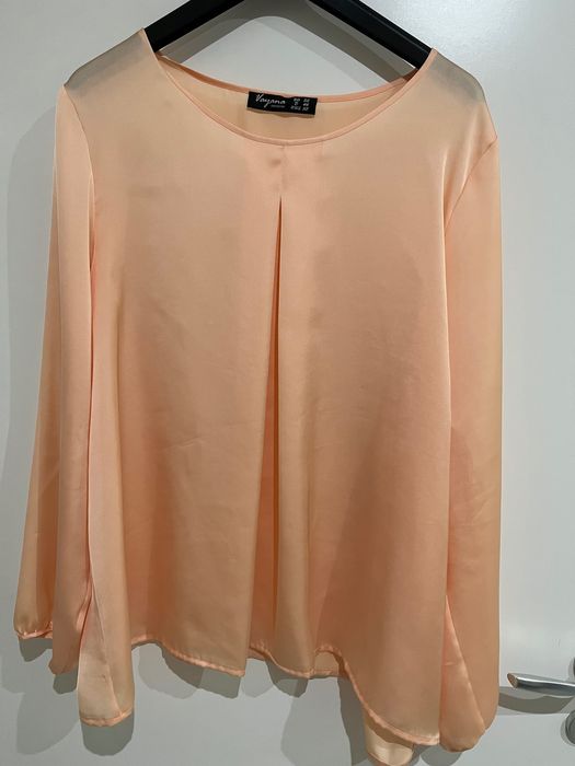 Дамска елегантна блуза Ваяна, размер 52, материя коприна