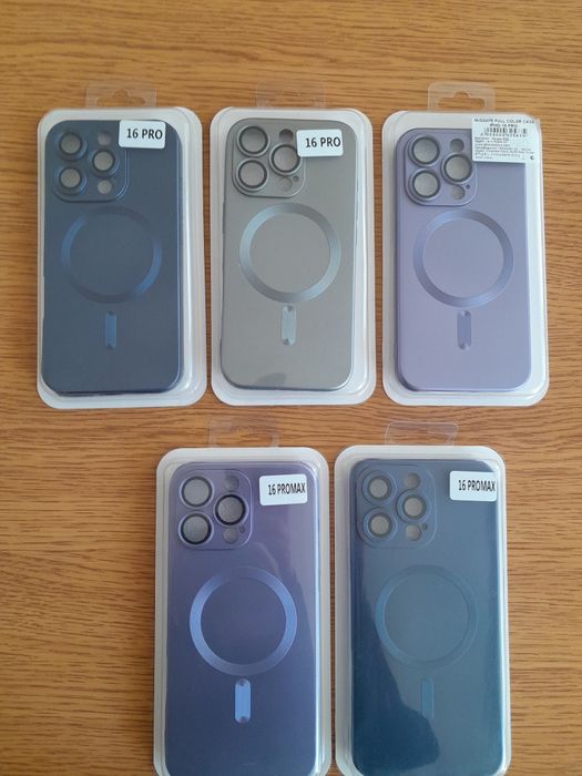 MagSafe кейс със стъклен протектор на камерата за iPhone16,Pro,Pro Max