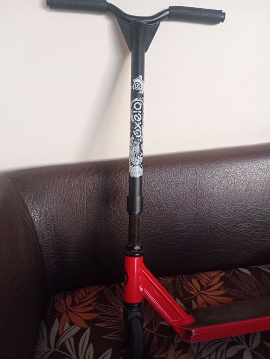 Ролери  MONI бяло с розово и тротинетка