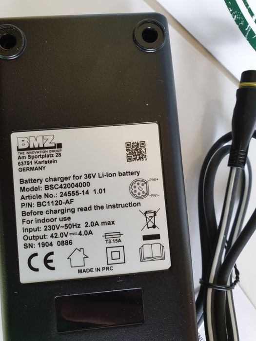 Incarcator bicicleta electrica Brose, NOX, Shimano E 8000 42V, 4