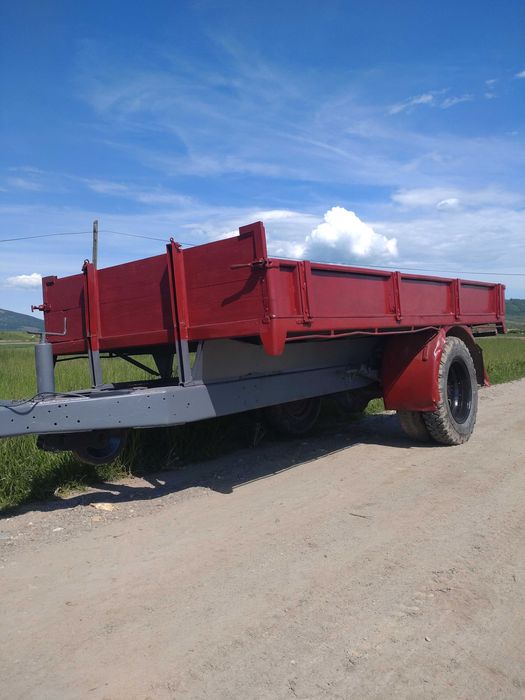 REMORCA TRACTOR AGRICOLA 6 TONE IMPORT RECENT FRANE INSTALATIE AX DUBLU import recent italia obloane fier foarte robusta