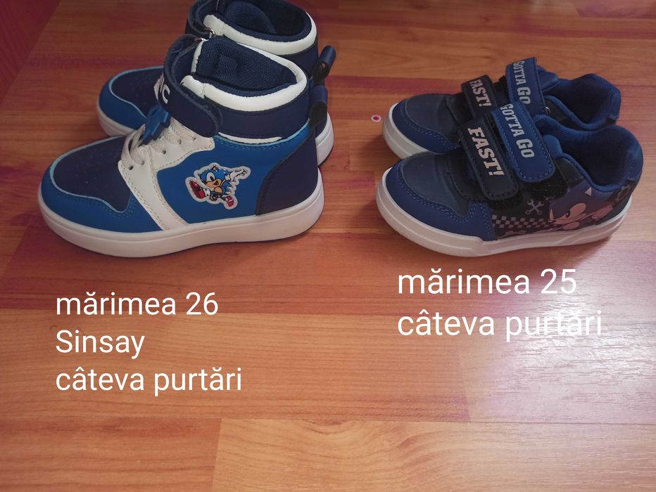 Încălțăminte pentru băieți mărimi 24-26
