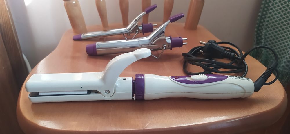 Плойка с тремя насадками.