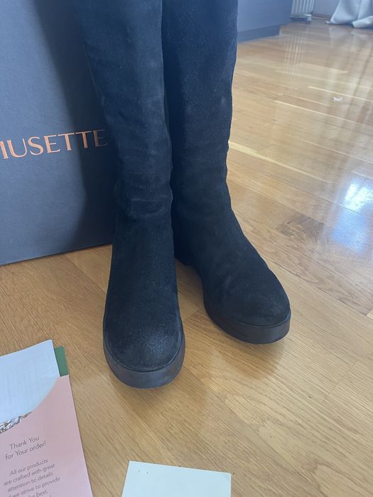 Cizme piele intoarsa Musette 36